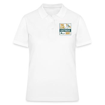 Circuits de tension de dicton ironique de - Polo Femme - blanc - Devant - Ailine (174cm)