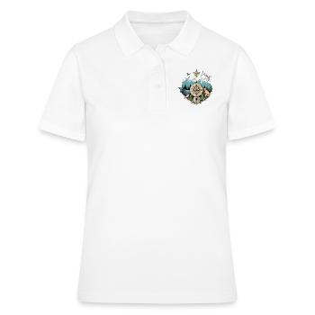 Boussole nature et animaux - Polo Femme - blanc - Devant - Ailine (174cm)