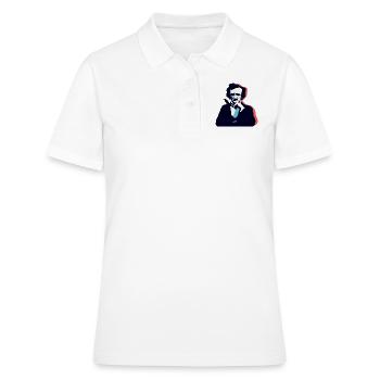 Edgar Allan Poe Denken - Frauen Polo Shirt - Weiß - Vorne - Ailine (174cm)