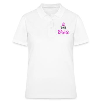 The Bride Team Design - Women's Polo Shirt - white - Front - Ailine (174cm)