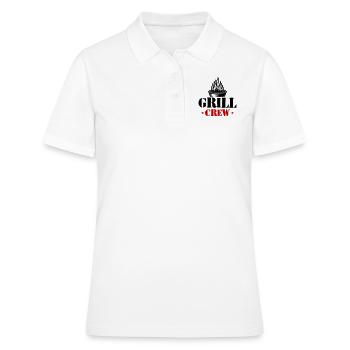 Grill Crew Grillen - Frauen Polo Shirt - Weiß - Vorne - Ailine (174cm)