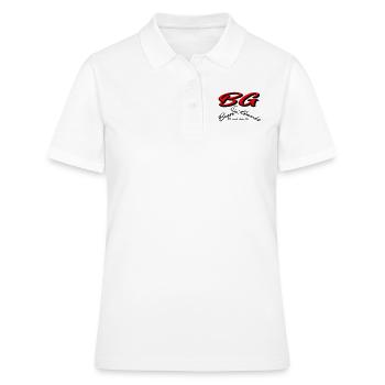 Texte / phrase / message / design / drôle / humour - Polo Femme - blanc - Devant - Ailine (174cm)