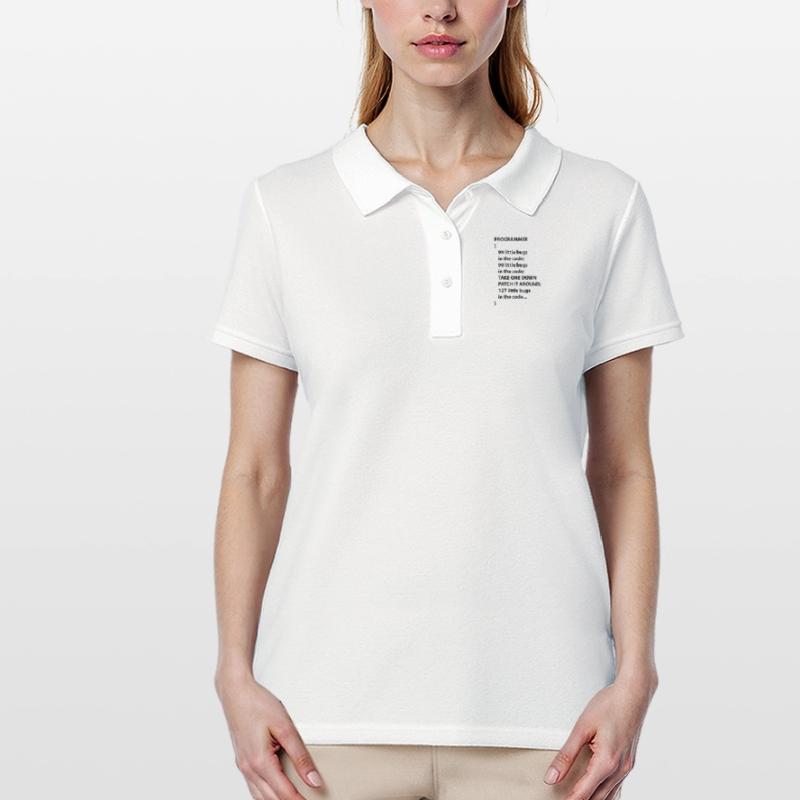 Code Programmer Nerd Bug Developer Gift Women's Polo Shirt