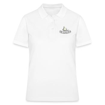 GARLIC - Frauen Polo Shirt - Weiß - Vorne - Ailine (174cm)