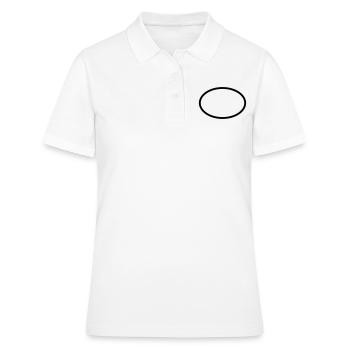 Oval Kreis Geometrie - Frauen Polo Shirt - Weiß - Vorne - Ailine (174cm)