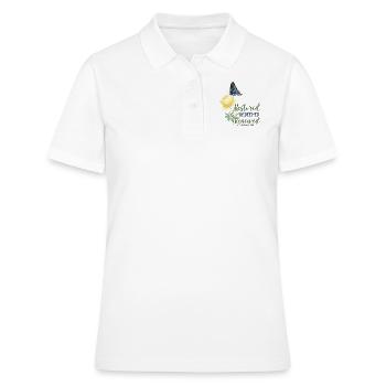 Christian Bible Verse Butterfly - Frauen Polo Shirt - Weiß - Vorne - Ailine (174cm)