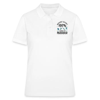 Parkour Free Running Traceur - Polo Femme - blanc - Devant - Ailine (174cm)