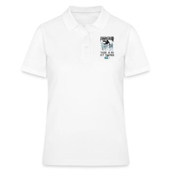 Parkour Free Running Traceur - Polo Femme - blanc - Devant - Ailine (174cm)