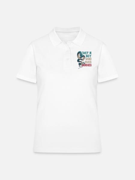 Serpent Serpent Juste Un Garçon Qui Aime - Polo Femme - blanc