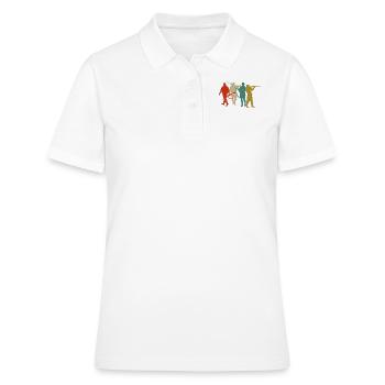Chasseur de cerfs Buck Retro - Polo Femme - blanc - Devant - Ailine (174cm)