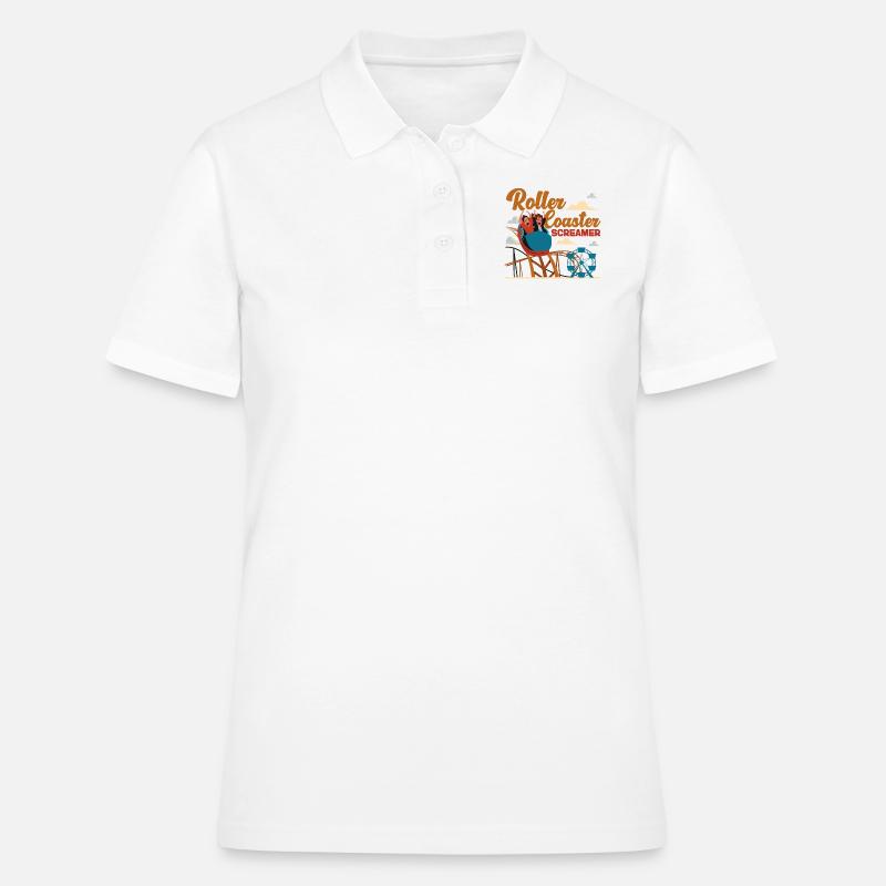 Roller Coaster Roller Coaster - Women's Polo Shirt - white