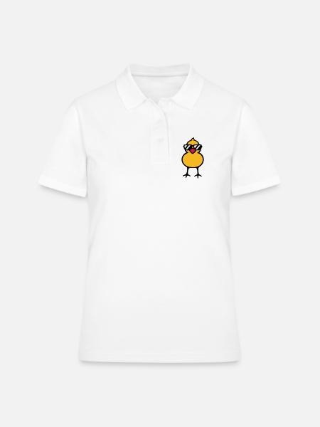 cool chick (rd) - Polo Femme - blanc