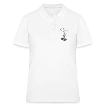Des phrases drôles à Pâques - Polo Femme - blanc - Devant - Ailine (174cm)