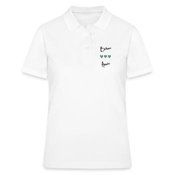 BONNE ANNEE. SAINT SYLVESTRE. NOUVELLE ANNÉE - Polo Femme - blanc - Devant - Ailine (174cm)