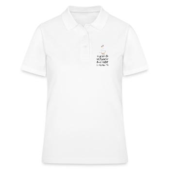 Lustige Geschenke für Vegetarier zu Weihnachten - Frauen Polo Shirt - Weiß - Vorne - Ailine (174cm)