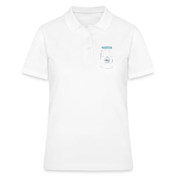 Nahrungsergänzung Magnesium Protein - Frauen Polo Shirt - Weiß - Vorne - Ailine (174cm)