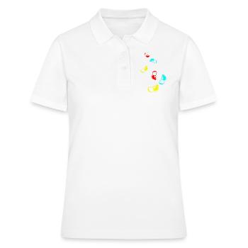 Apfel icon vitamine - Frauen Polo Shirt - Weiß - Vorne - Ailine (174cm)