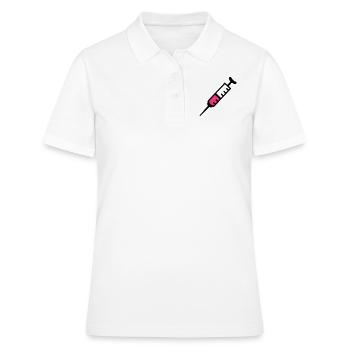 Spritze - Frauen Polo Shirt - Weiß - Vorne - Ailine (174cm)
