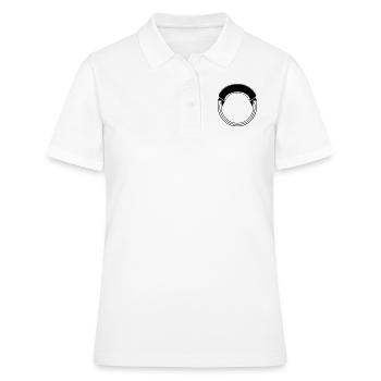 Banner cercle arc couronne cadre cadre photo modèle - Polo Femme - blanc - Devant - Ailine (174cm)