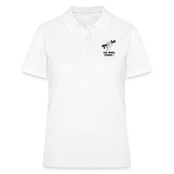 AUX ARBRES CITOYENS ! (écologie) - Polo Femme - blanc - Devant - Ailine (174cm)