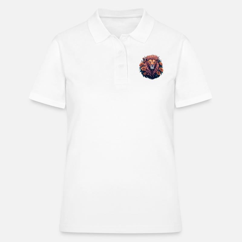 Leo - Generative AI - Women's Polo Shirt - white