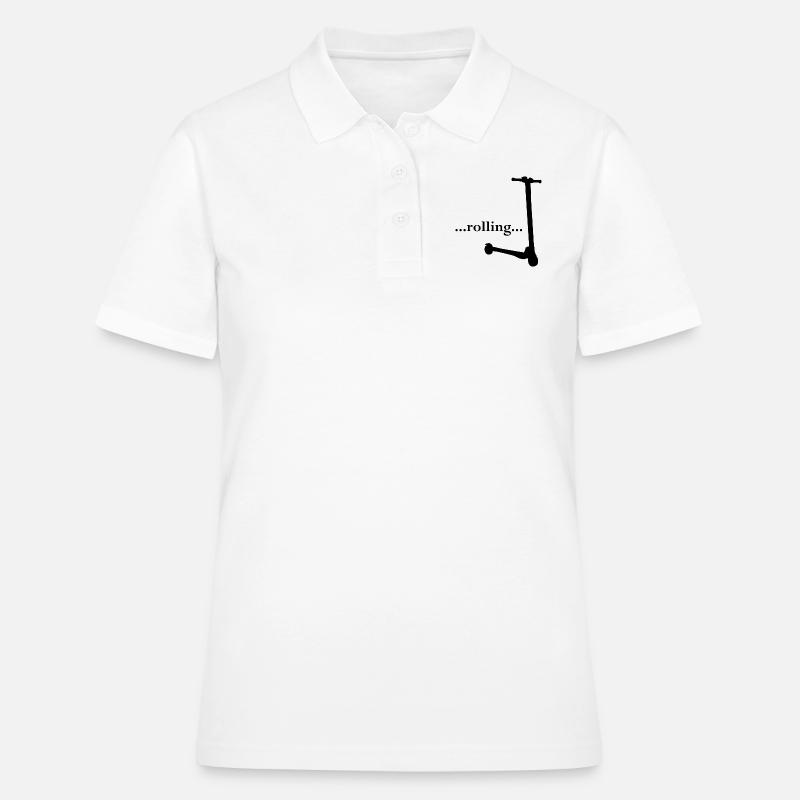 E-Scooter Roller Scooter - Polo Femme - blanc