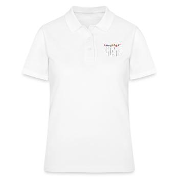 Elegant botanical line art - Women's Polo Shirt - white - Front - Ailine (174cm)