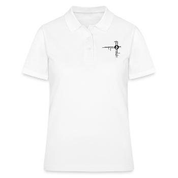Coin und Leitungen - Frauen Polo Shirt - Weiß - Vorne - Ailine (174cm)