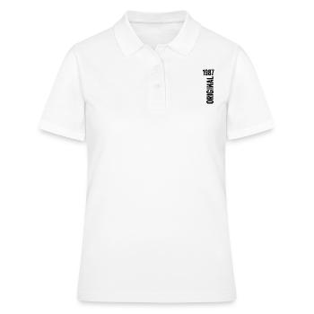 Jubiläumsgeschenk 1987 1987 Limitierte Auflage 1987 - Frauen Polo Shirt - Weiß - Vorne - Ailine (174cm)