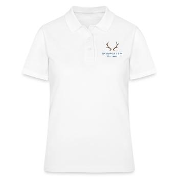 Mei Dirndl is z'kloa für zwoa - Bayern - Frauen Polo Shirt - Weiß - Vorne - Ailine (174cm)