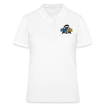 Stoppt den Krieg - Frauen Polo Shirt - Weiß - Vorne - Ailine (174cm)