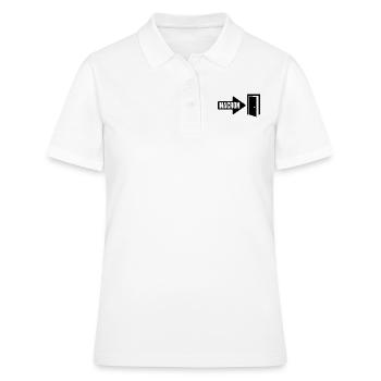 Macron la porte - Polo Femme - blanc - Devant - Ailine (174cm)