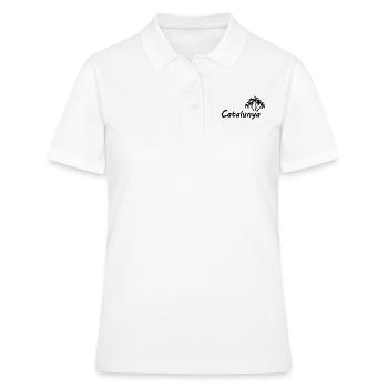Les palmiers en Catalogne - Polo Femme - blanc - Devant - Ailine (174cm)