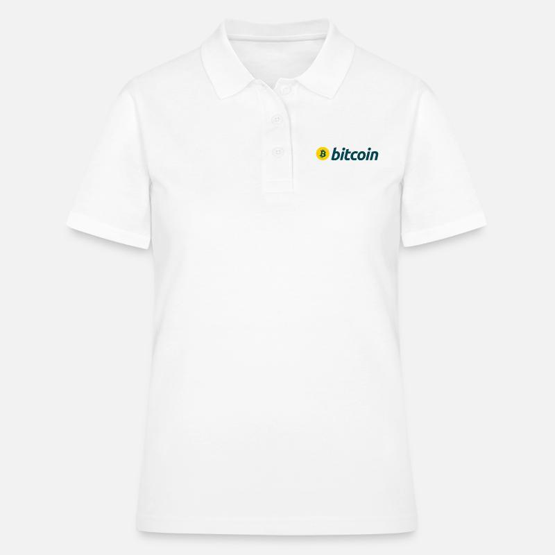 Bitcoin - Polo Femme - blanc