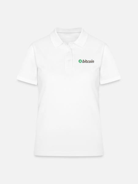 Bitcoin - Polo Femme - blanc