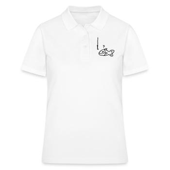 hameçon de poissons - ligne - Polo Femme - blanc - Devant - Ailine (174cm)