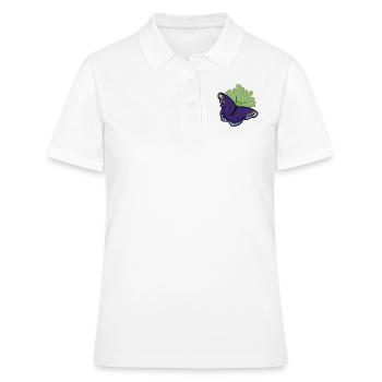 Papillon papillon - Polo Femme - blanc - Devant - Ailine (174cm)
