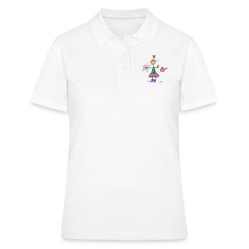 Süße Gartenprinzessin - Frauen Polo Shirt - Weiß - Vorne - Ailine (174cm)