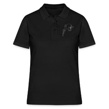 Elfe des bois - Polo Femme - noir - Devant - Ailine (174cm)