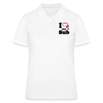 I Love my Sub - Frauen Polo Shirt - Weiß - Vorne - Ailine (174cm)
