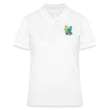 Roches des années 1880 - Polo Femme - blanc - Devant - Ailine (174cm)