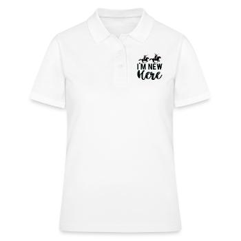 Je suis nouveau ici - Polo Femme - blanc - Devant - Ailine (174cm)