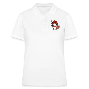Duck Knight Armor Épée Bouclier Casque Combattant - Polo Femme - blanc - Devant - Ailine (174cm)