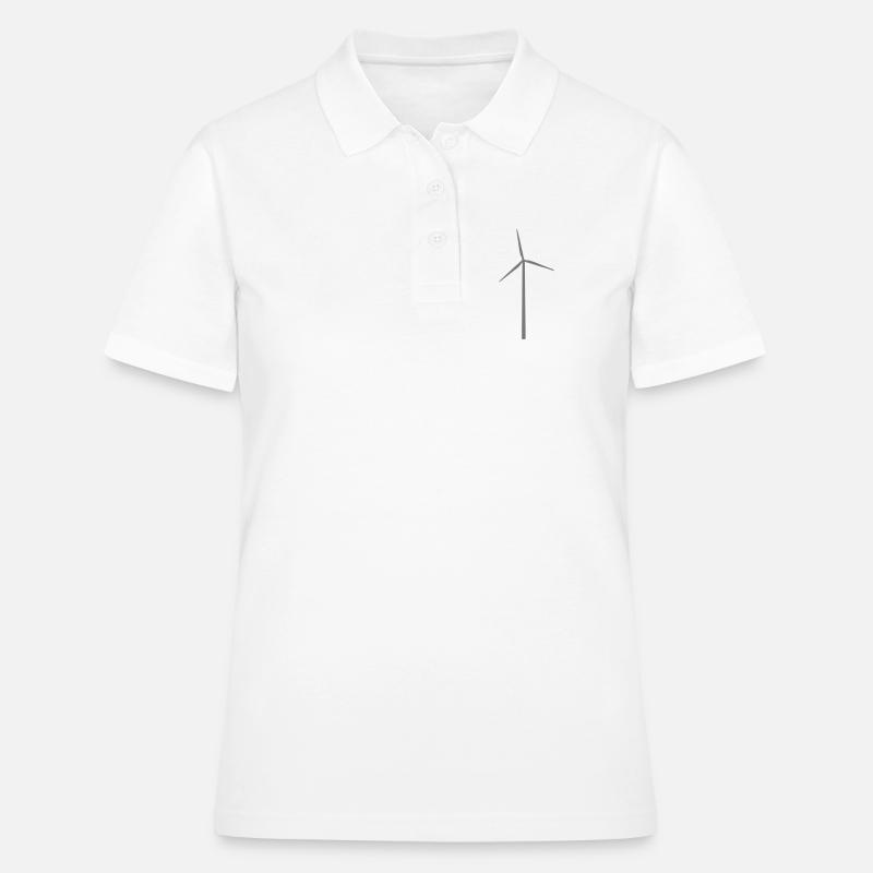 Éolienne Éolienne Éolienne - Polo Femme - blanc