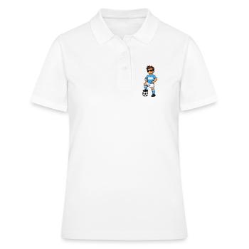 Soccer Boy Fan d’Argentine Drapeau argentin - Polo Femme - blanc - Devant - Ailine (174cm)