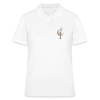 Microphone Crescent Moon vintage – Musique - Polo Femme - blanc - Devant - Ailine (174cm)