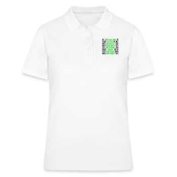 Il n'y a que 10 types de personnes | Code binaire, informatique - Polo Femme - blanc - Devant - Ailine (174cm)