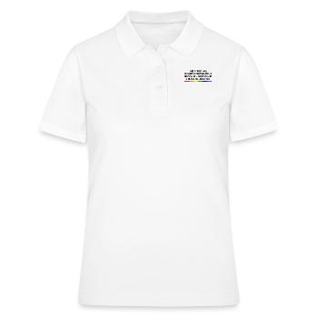 Le monde a de plus gros problèmes Gay Pride LGBT LGBTQ - Polo Femme - blanc - Devant - Ailine (174cm)
