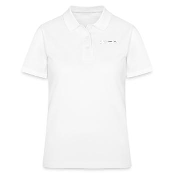 respirer lettrage - Polo Femme - blanc - Devant - Ailine (174cm)