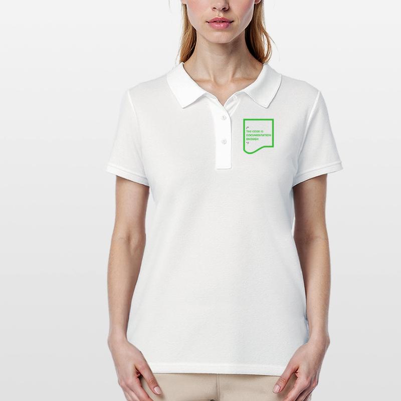 THE CODE IS DOCUMENTATION ENOUGH – hell Frauen Polo Shirt